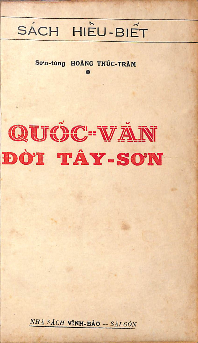 Quốc Văn đời Tây Sơn